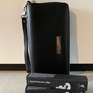 Younique wallet clutch and mascara bundle